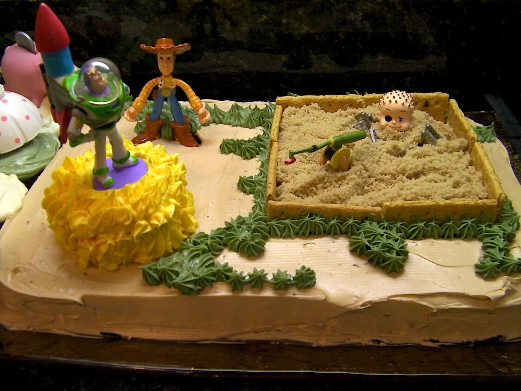 Toy Story Cake - Sid's Backyard.  Saving Buzz!
