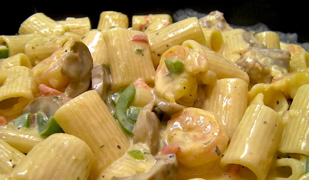 Creamy Cajun Shrimp and Andouille Pasta