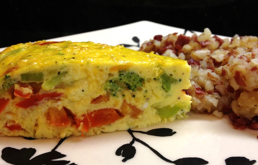 Veggie Frittata with Corned Beef Hash – $10 buck dinners!